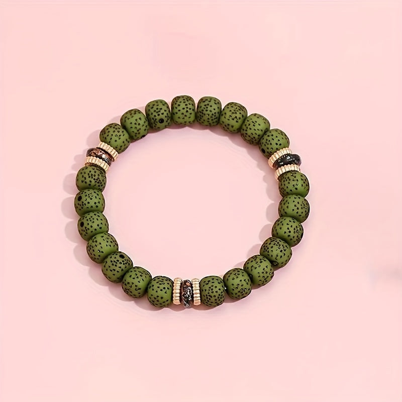 4pcs Vintage Beaded Charm Bracelet Set - Sparkling Synthetic Gems, Tassel & Wing Accents, No Plating, Perfect for Daily Wear on Valentines Day and Beyond