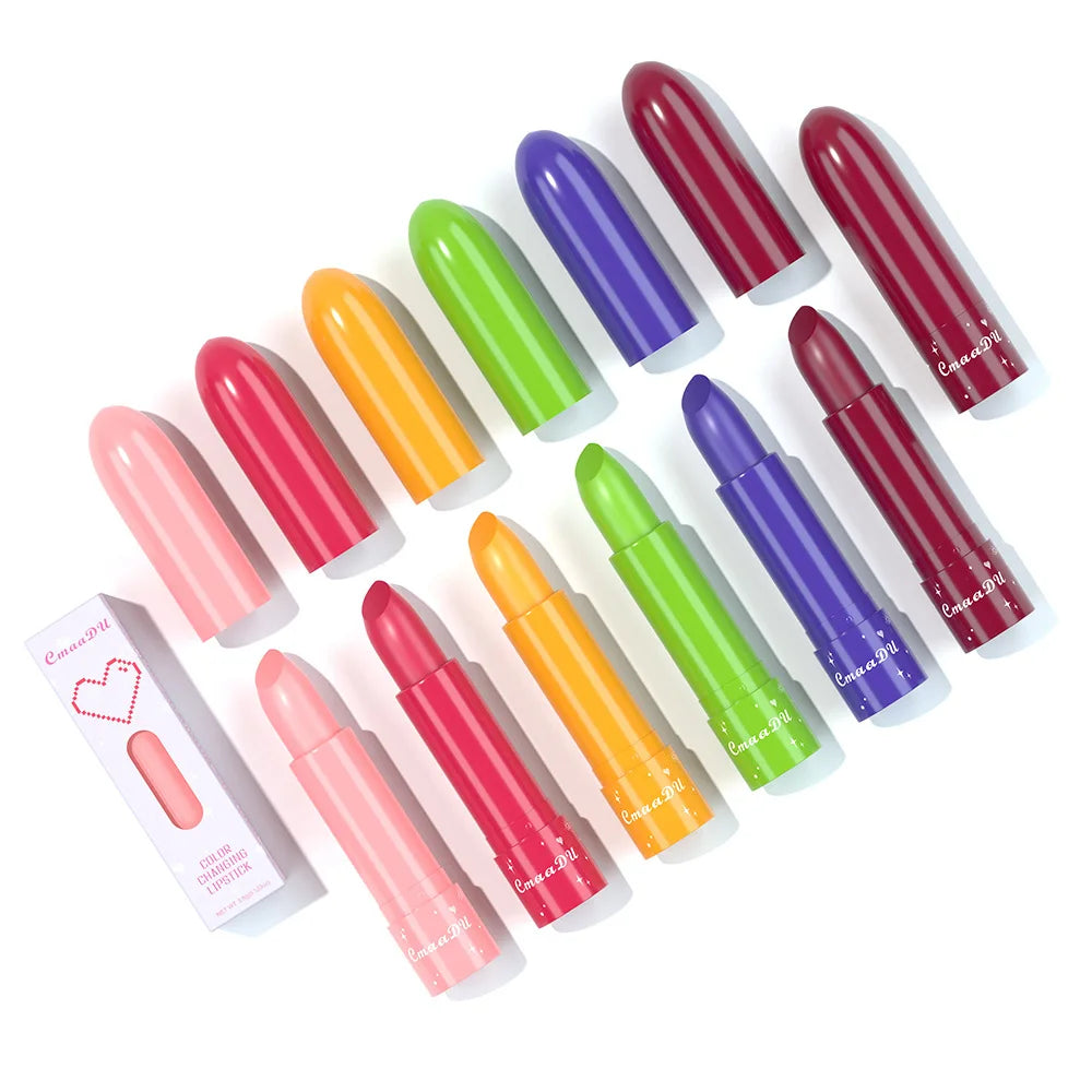 6 Colors Fruity Lip Balm Waterproof Fruit Color Tinted Shine Changing Moisturizing Nourishing lipstick Make Up Lip Care