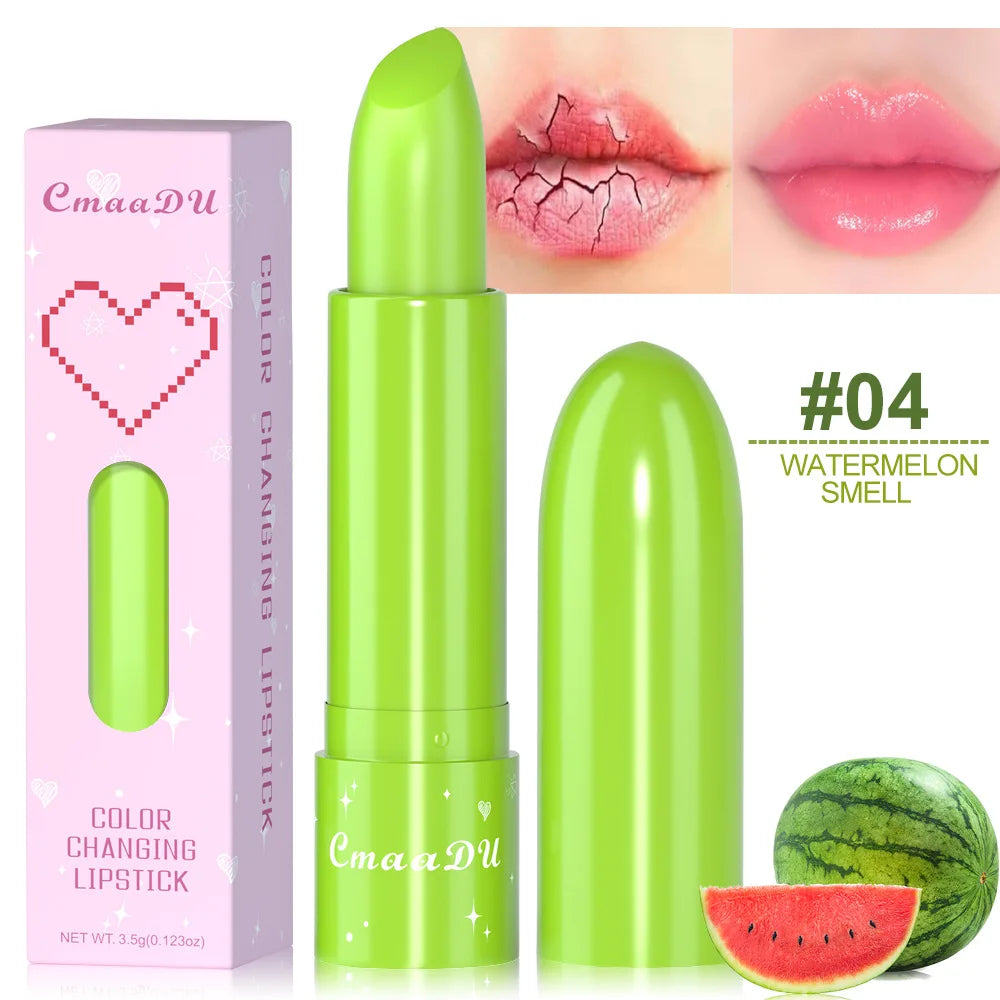 6 Colors Fruity Lip Balm Waterproof Fruit Color Tinted Shine Changing Moisturizing Nourishing lipstick Make Up Lip Care