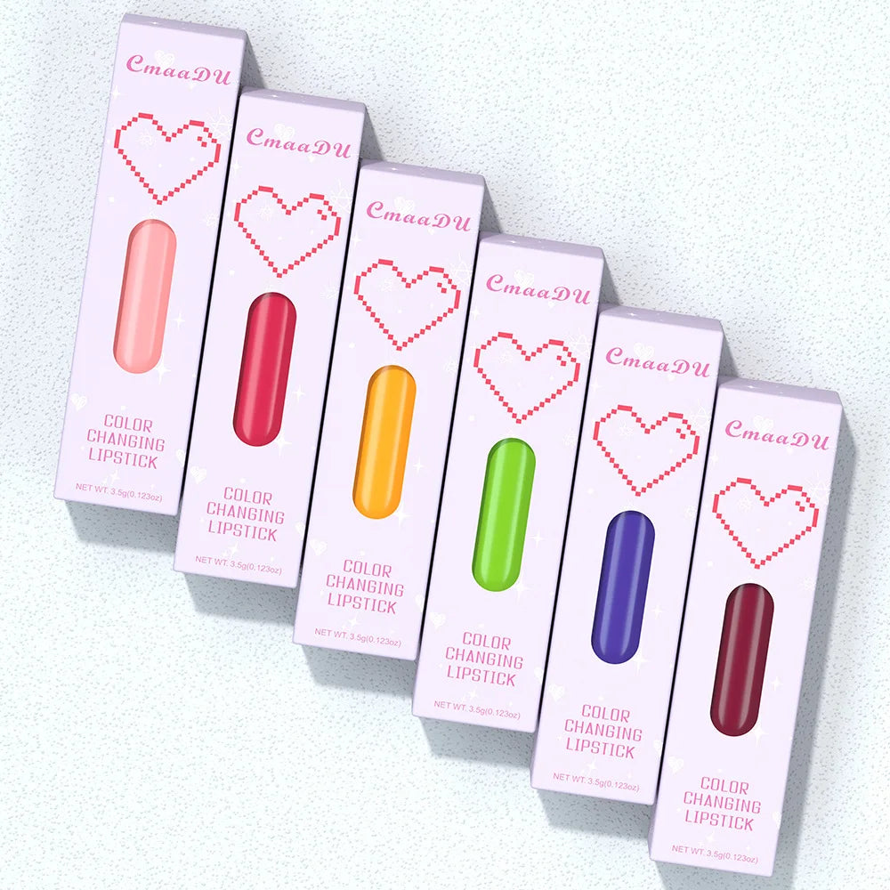6 Colors Fruity Lip Balm Waterproof Fruit Color Tinted Shine Changing Moisturizing Nourishing lipstick Make Up Lip Care